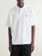 Human Made - Logo-Detailed Cotton-Piqué Polo Shirt - White