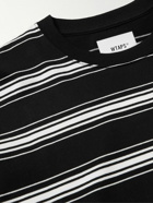 WTAPS - Jam Striped Cotton-Jersey T-Shirt - Black