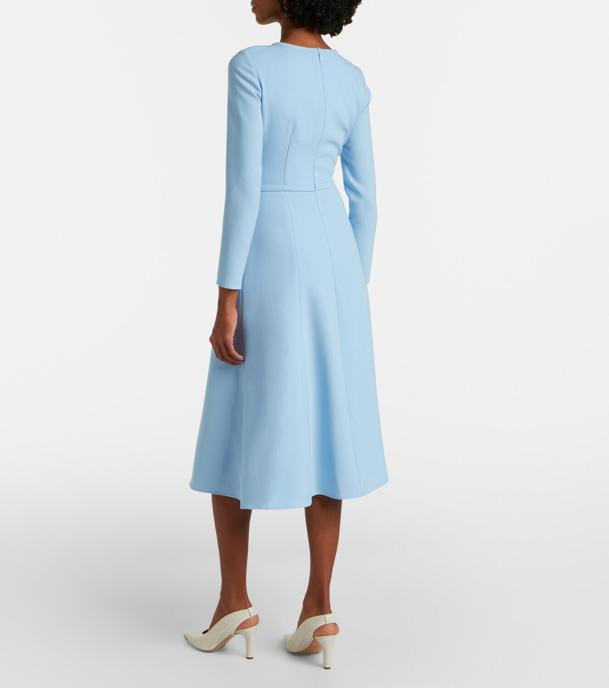 Carolina Herrera Bow-detail crêpe midi dress