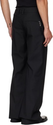 Courrèges Black Light Twill Bootcut Trousers
