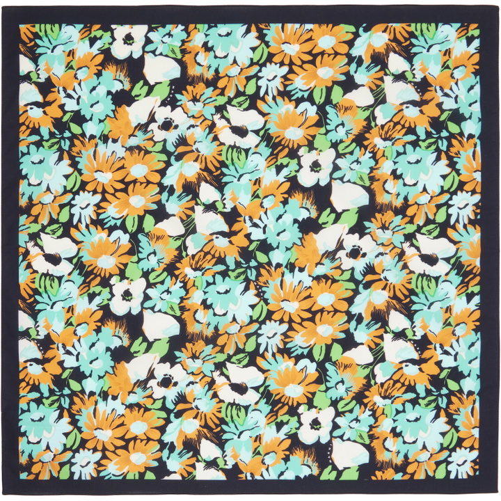 Photo: Marni Multicolor Floral Poplin Scarf