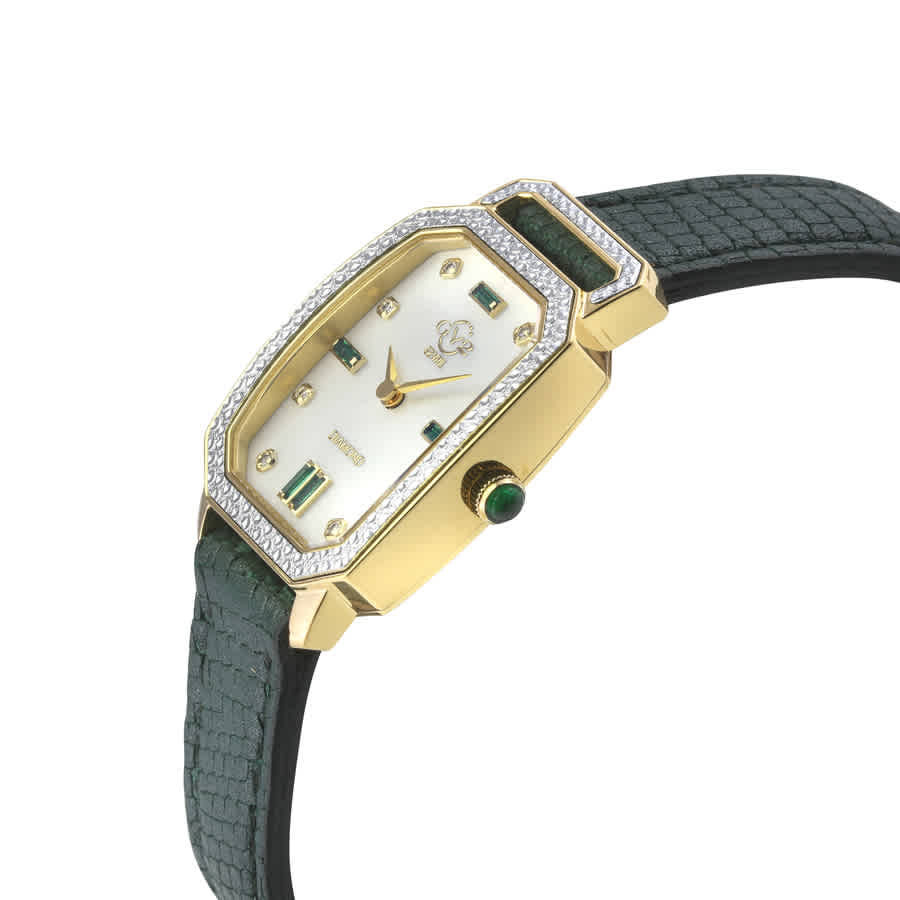GV2 by Gevril Pavia Diamond Mother of Pearl Dial Ladies Watch 13402