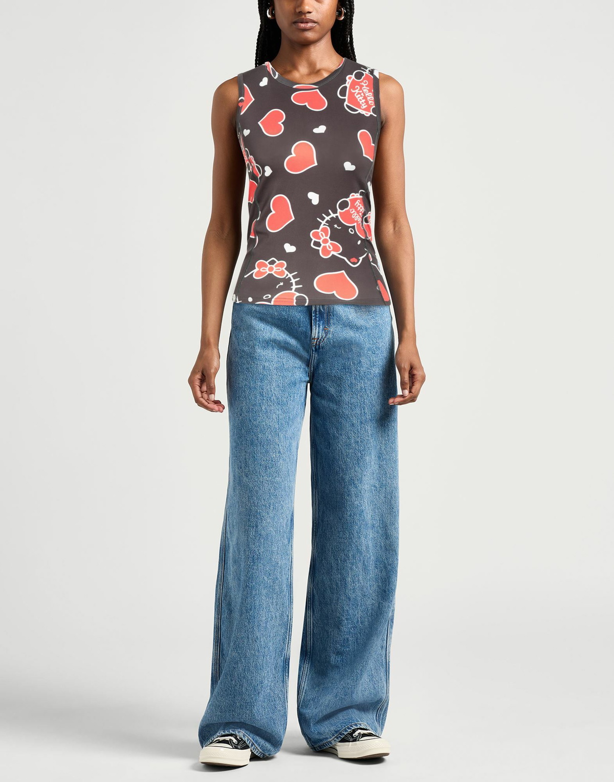 Soulland Hello Kitty Womens Top in Black