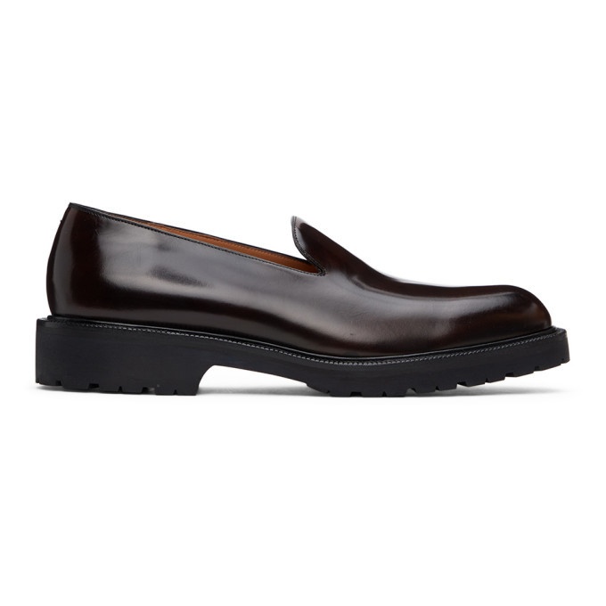 Photo: Dries Van Noten Brown Patent Leather Loafers