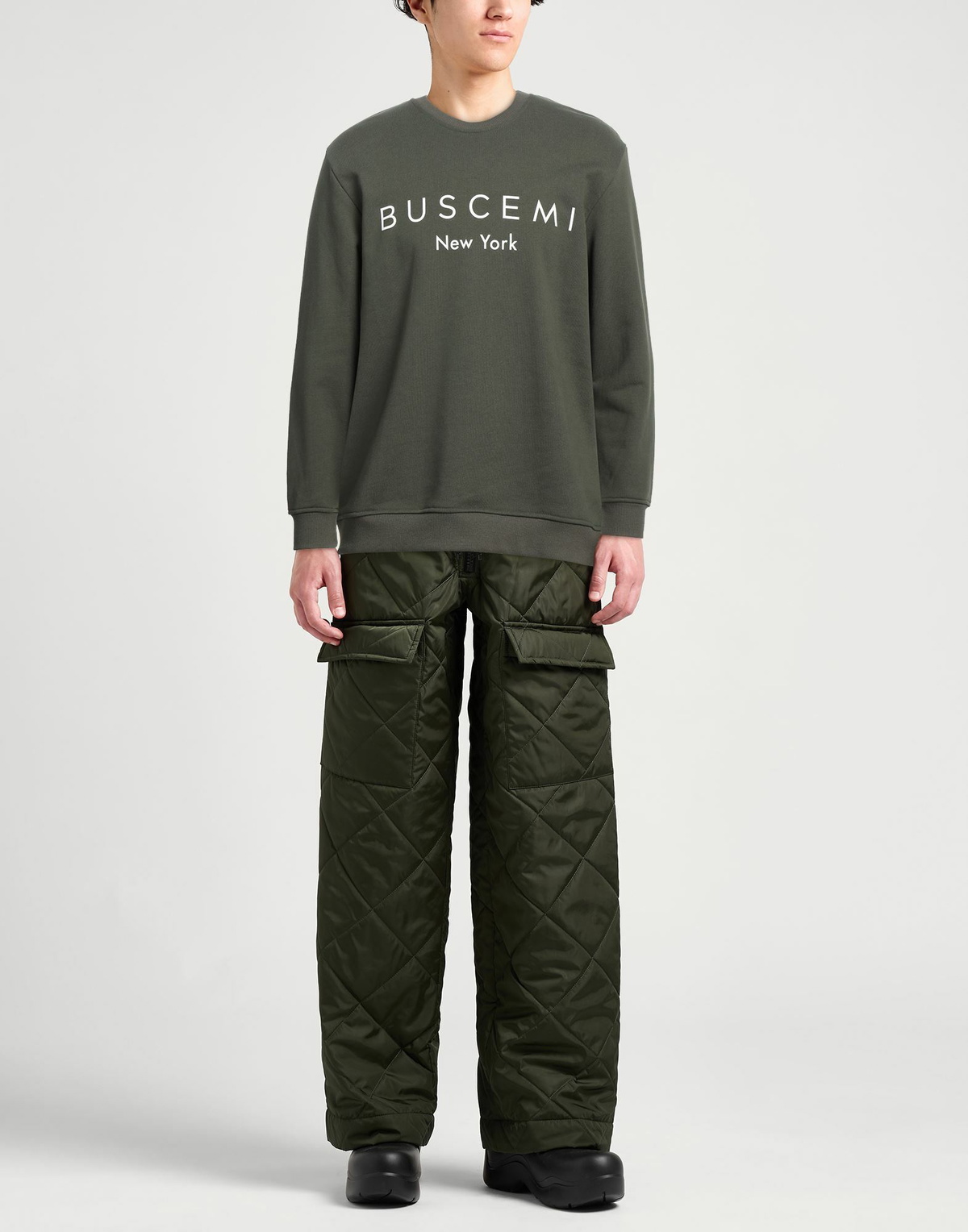 Buscemi Mens Sweatshirt Military in Green