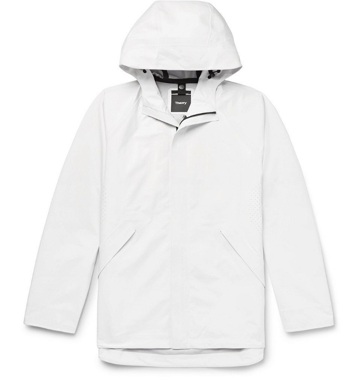 Photo: Theory - Mitchell Shell Hooded Jacket - White