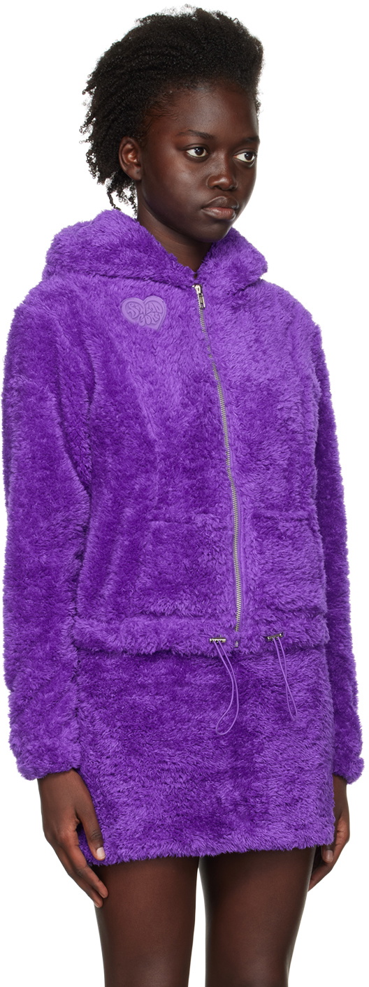 Purple sale fluffy hoodie