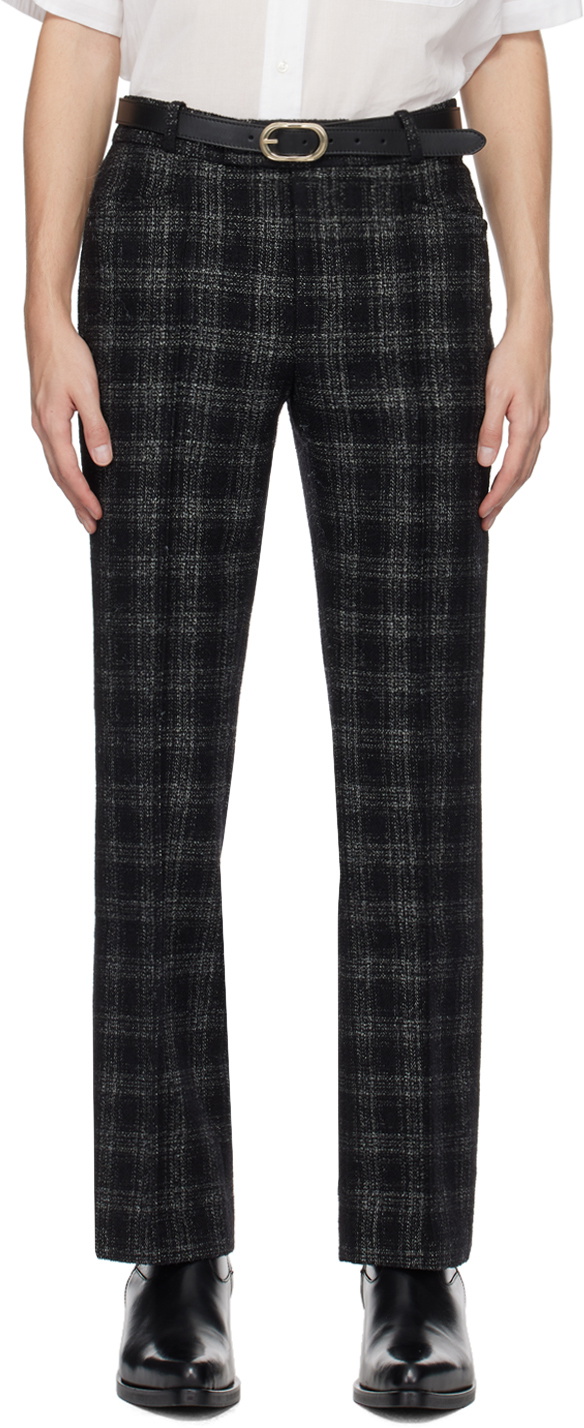 Ernest W. Baker Black & White Check Trousers Ernest W. Baker