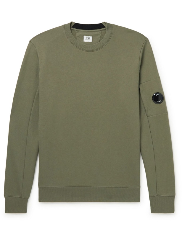 Photo: C.P. Company - Garment-Dyed Cotton-Jersey Sweatshirt - Green