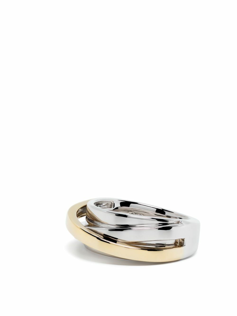 Tom Wood Sterling Silver Orb Slim Duo Ring