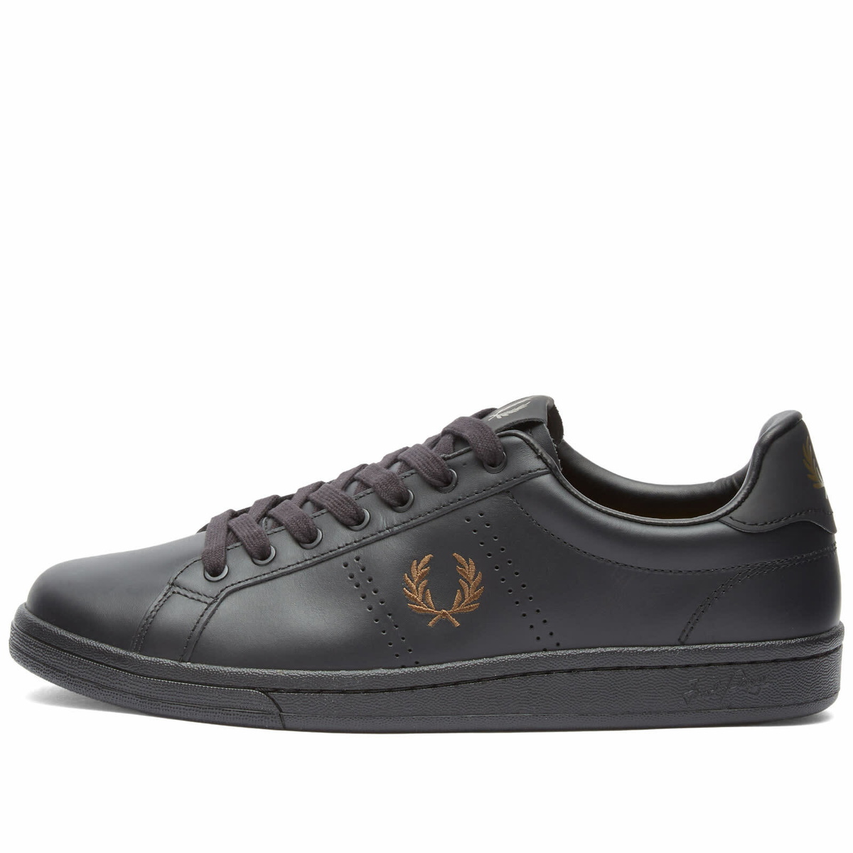 Fred Perry Authentic Men's B721 Leather Sneakers in Black Fred