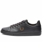 Fred Perry Authentic Men's B721 Leather Sneakers in Black