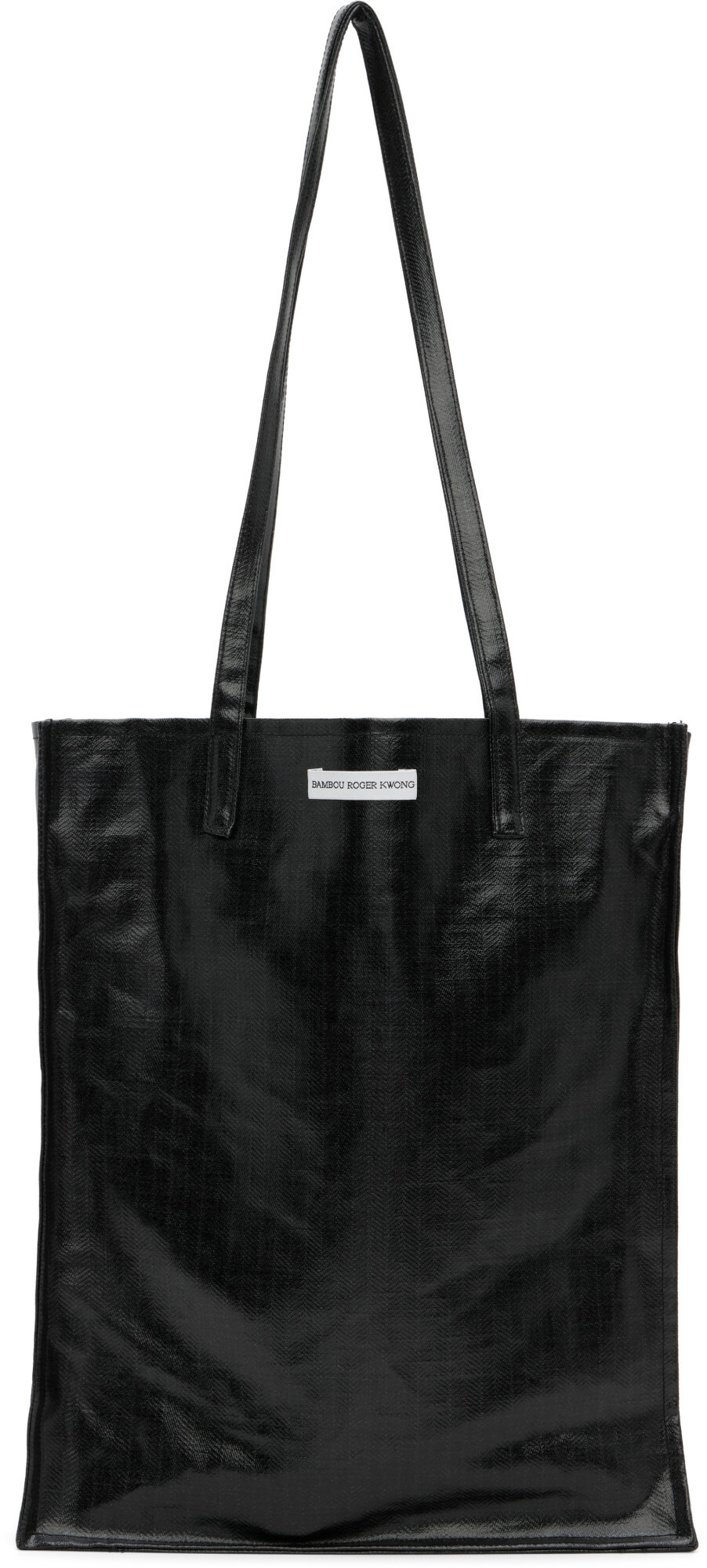 BAMBOU ROGER KWONG Black WR Bonded Herringbone Rectangle Bag