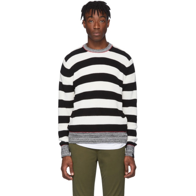 Photo: rag and bone Black and White Striped Axwell Sweater