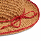 Damson Madder Women's Roll Back Raffia Hat in Straw 