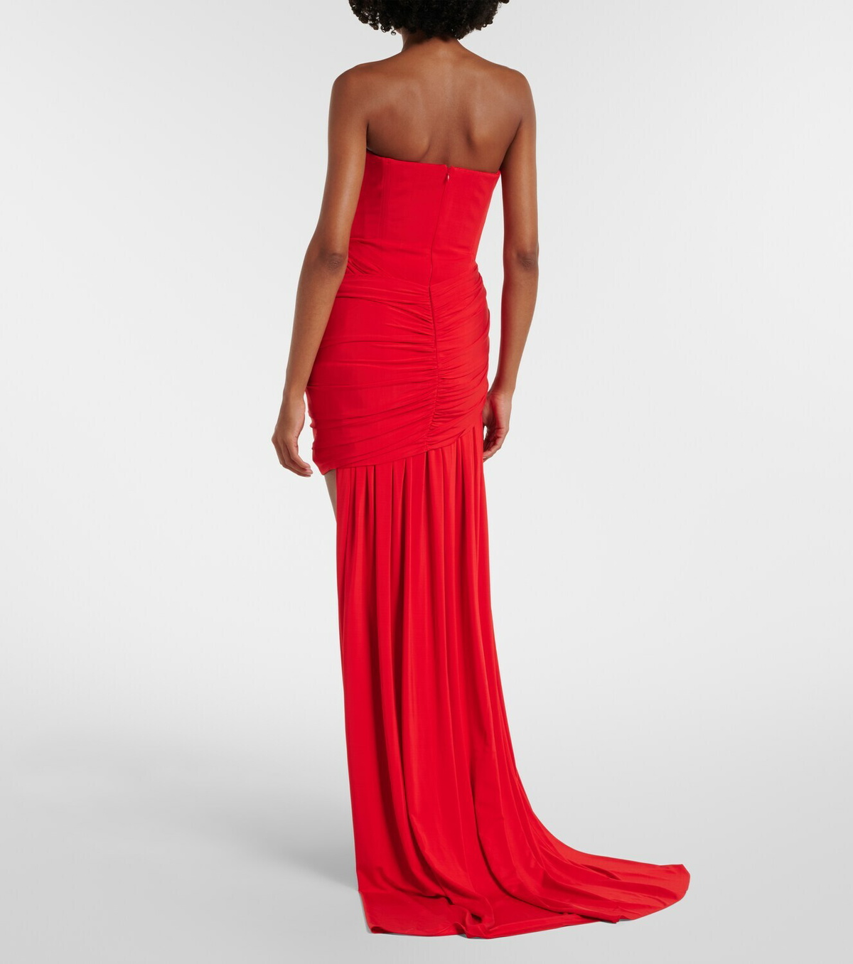 Stella McCartney Draped crêpe jersey bustier dress