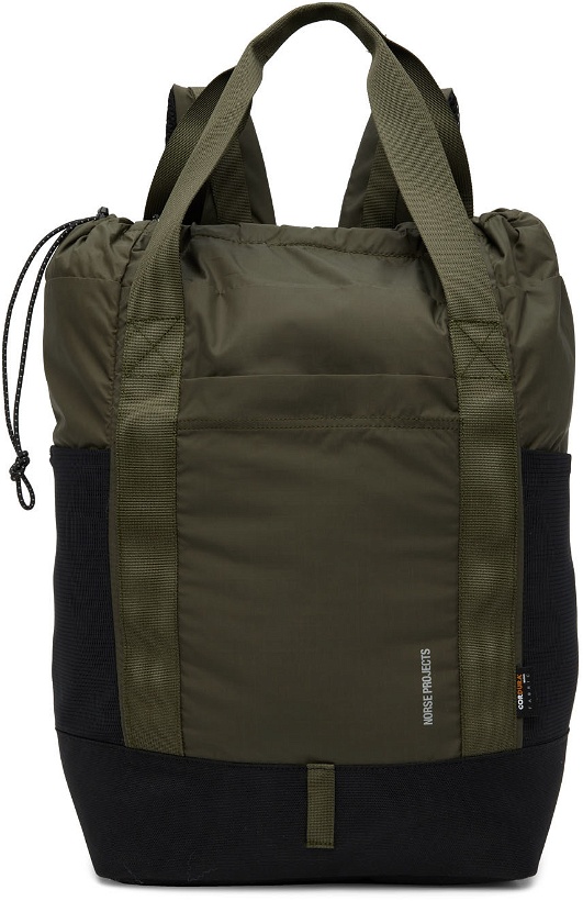 Photo: NORSE PROJECTS Khaki Hybrid Cordura Backpack
