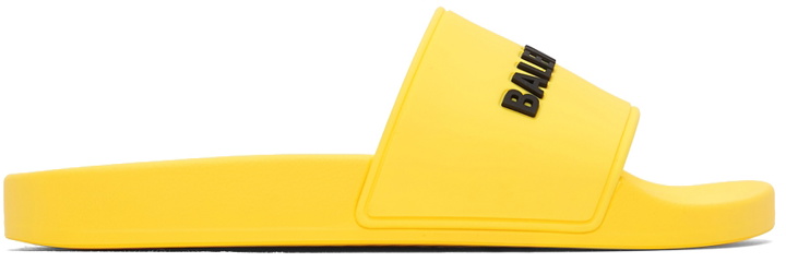 Photo: Balenciaga Yellow Pool Slides