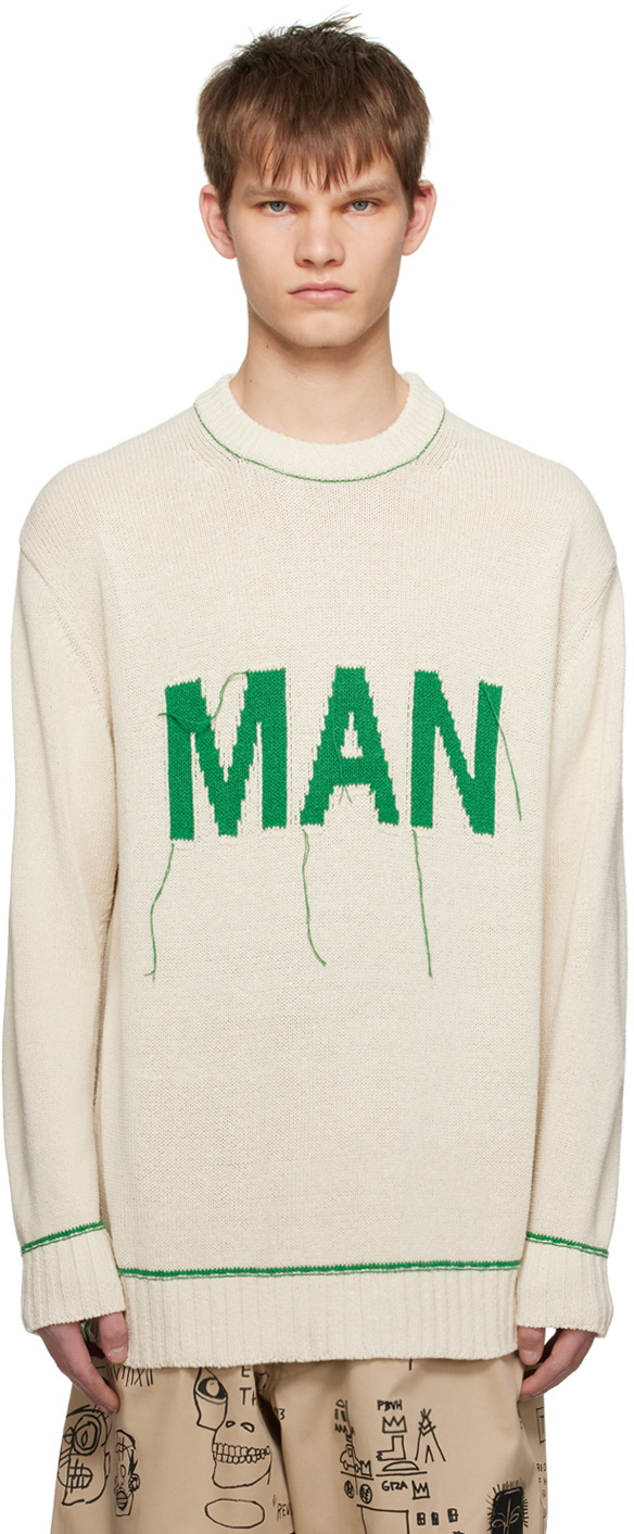 Junya Watanabe Off-White Loose Thread Sweater Junya Watanabe