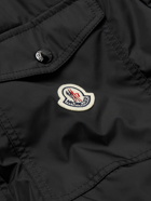 Moncler - Pyrole Grosgrain-Trimmed Nylon Down Overshirt - Black