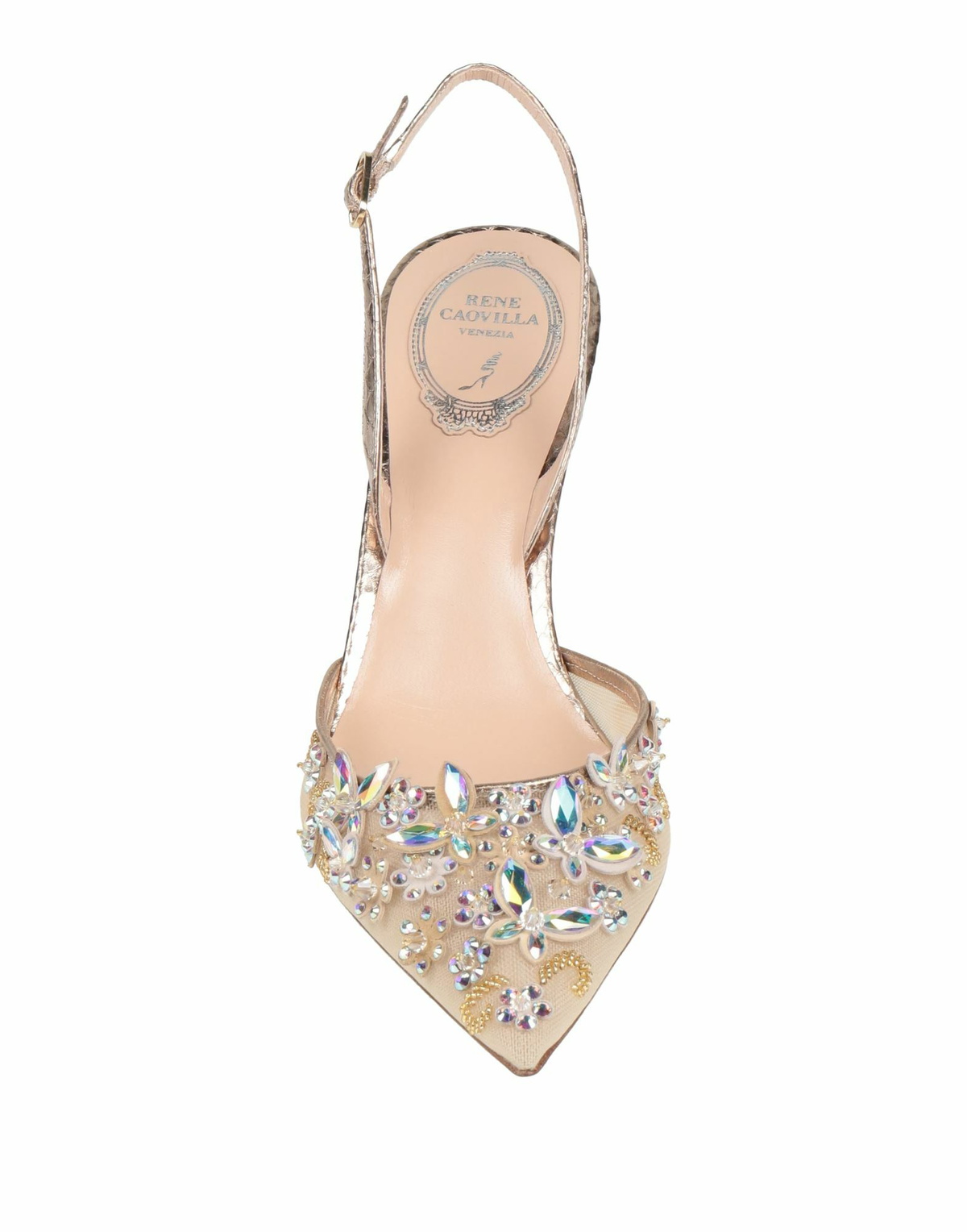 Rene' Caovilla Womens Pumps in Beige
