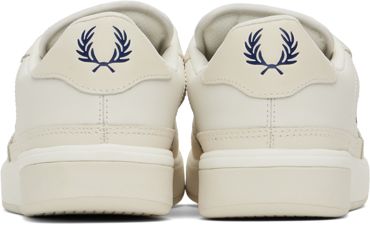 Fred Perry Off-White & Navy B300 Sneakers