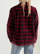 ERL - Checked Cotton-Corduroy Shirt - Red