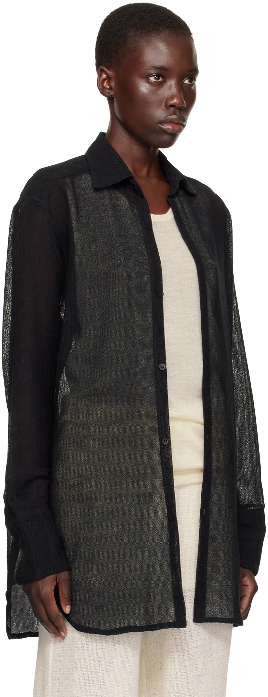 Ludovic de Saint Sernin Black Button Shirt