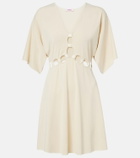 Eres Connection cutout jersey minidress