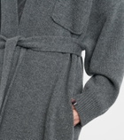 Extreme Cashmere N°105 Coat belted cashmere wrap cardigan
