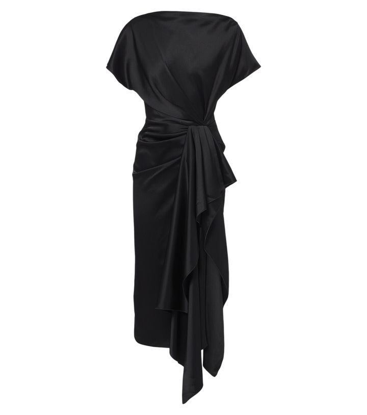 Photo: Roksanda Zoa draped satin midi dress