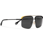 Fendi - Aviator-Style Metal and Acetate Sunglasses - Black