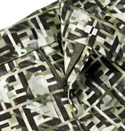 Fendi - Logo-Print Cotton-Blend Twill Shorts - Green