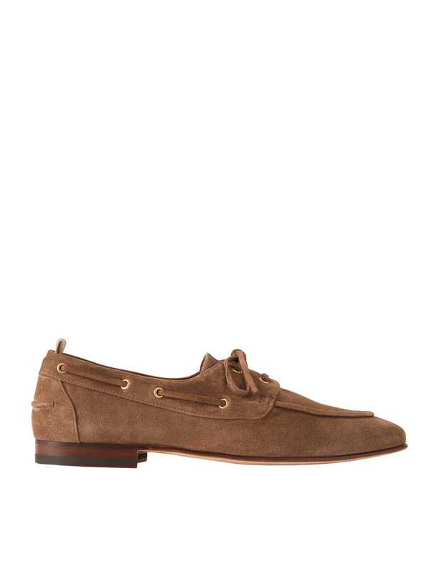 Photo: Officine Creative - Twist 001 Suede Boat Shoes - Brown