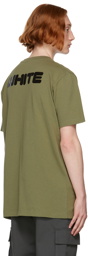 Off-White Khaki Arrows Font T-Shirt