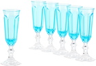 Mario Luca Giusti Blue Dolce Vita Flute Set, 6 pcs