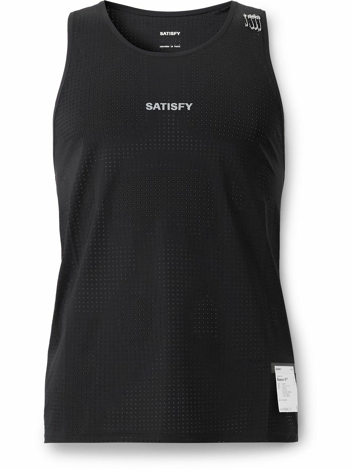 SATISFY ブラック タンクトップ SATISFY ブラック タンクトップ SATISFY ブラック タンクトップ