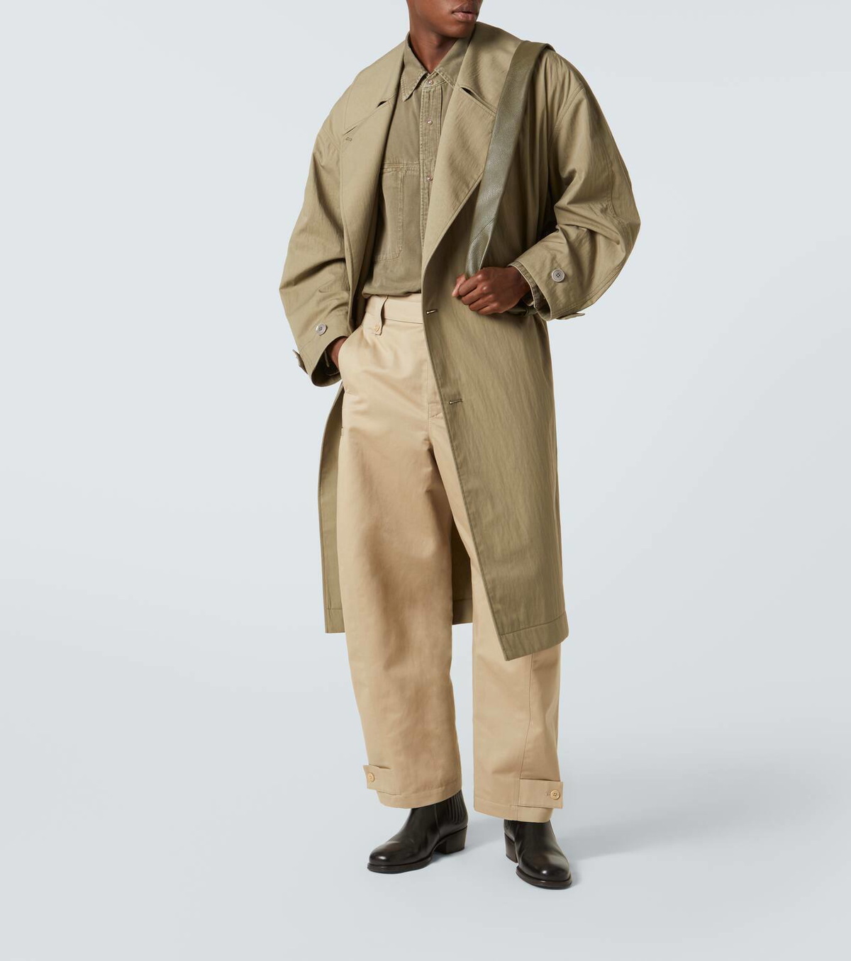 Lemaire Twisted cotton and linen twill pants
