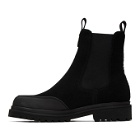 Versace Jeans Couture Black Tank Formal Chelsea Boots