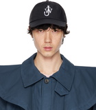 JW Anderson Black Anchor Logo Baseball Cap