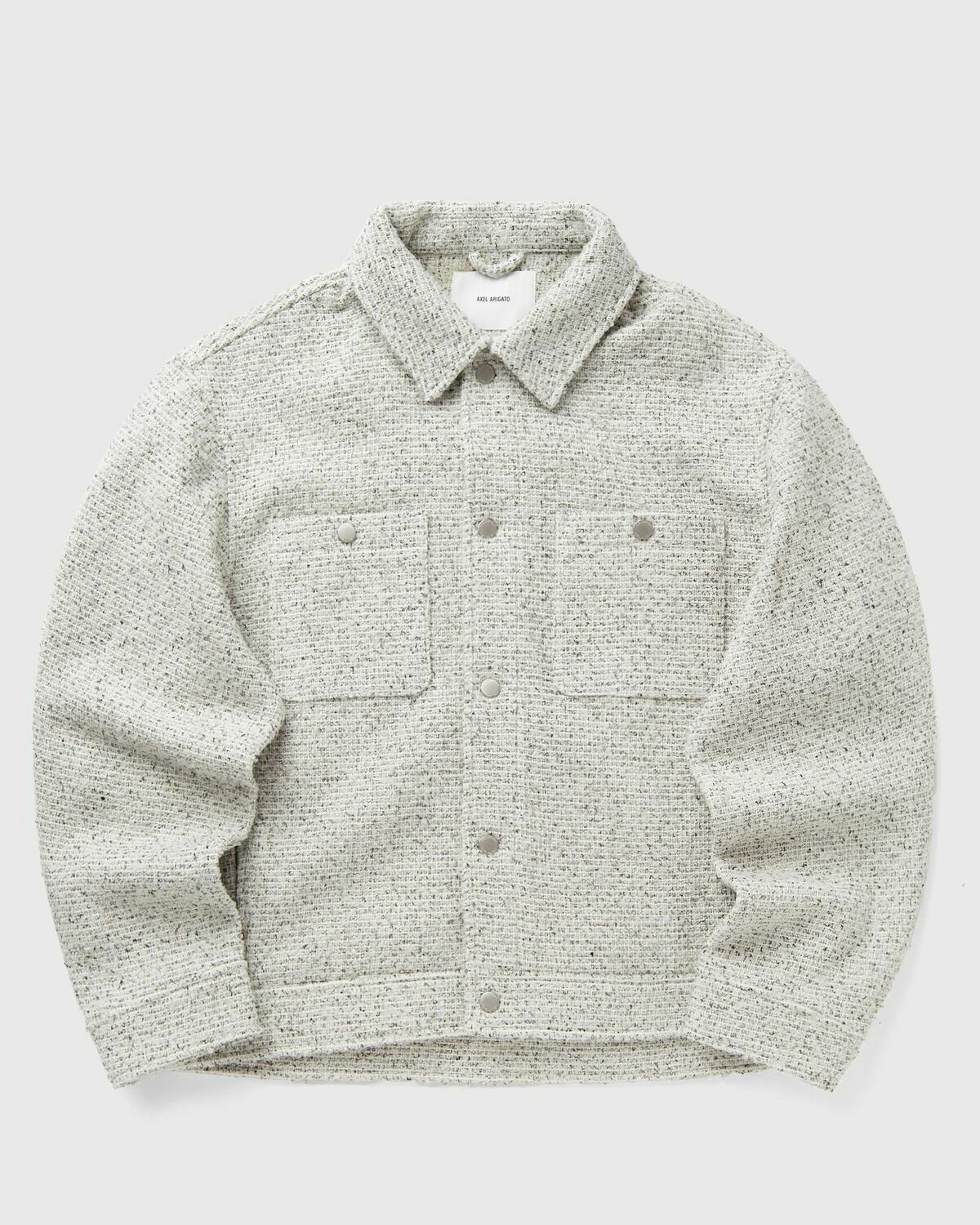 Axel Arigato Wyn Boucle Overshirt White Men