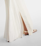 Gabriela Hearst Bridal Carlota caped silk and wool cady gown