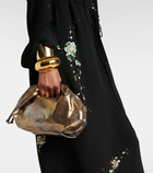 Dries Van Noten Metallic leather shoulder bag