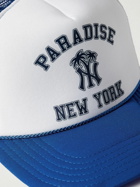 PARADISE - Logo-Print Canvas and Mesh Trucker Cap