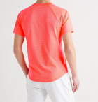 Nike Tennis - NikeCourt Rafa Slam Slim-Fit AeroReact Open-Knit Tennis T-Shirt - Orange