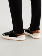 DUNHILL - Court Elite Lux Suede and Leather Sneakers - Black