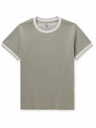 Brunello Cucinelli Kids - Ages 8-11 Cotton-Jersey T-Shirt - Green - 10