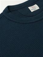 Faherty - Legend Slim-Fit Waffle-Knit Stretch Pima Cotton and Modal-Blend T-Shirt - Blue