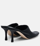 Christen Elipse 75 calf hair mules
