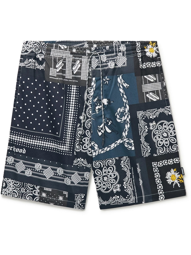 Photo: NEIGHBORHOOD - Bandana-Print Cotton Shorts - Black